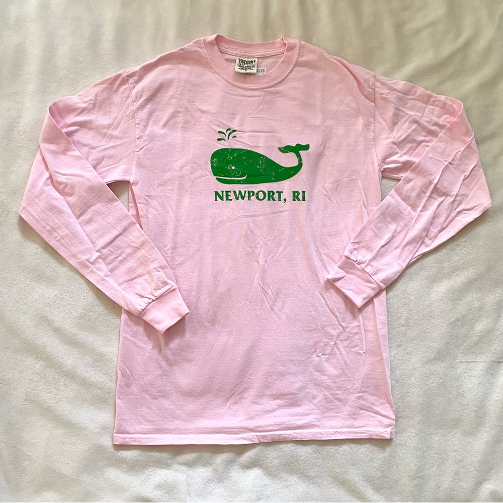NWT Comfort Colors Light Pink Long Sleeve While Tee from  Newport, Rhode Island